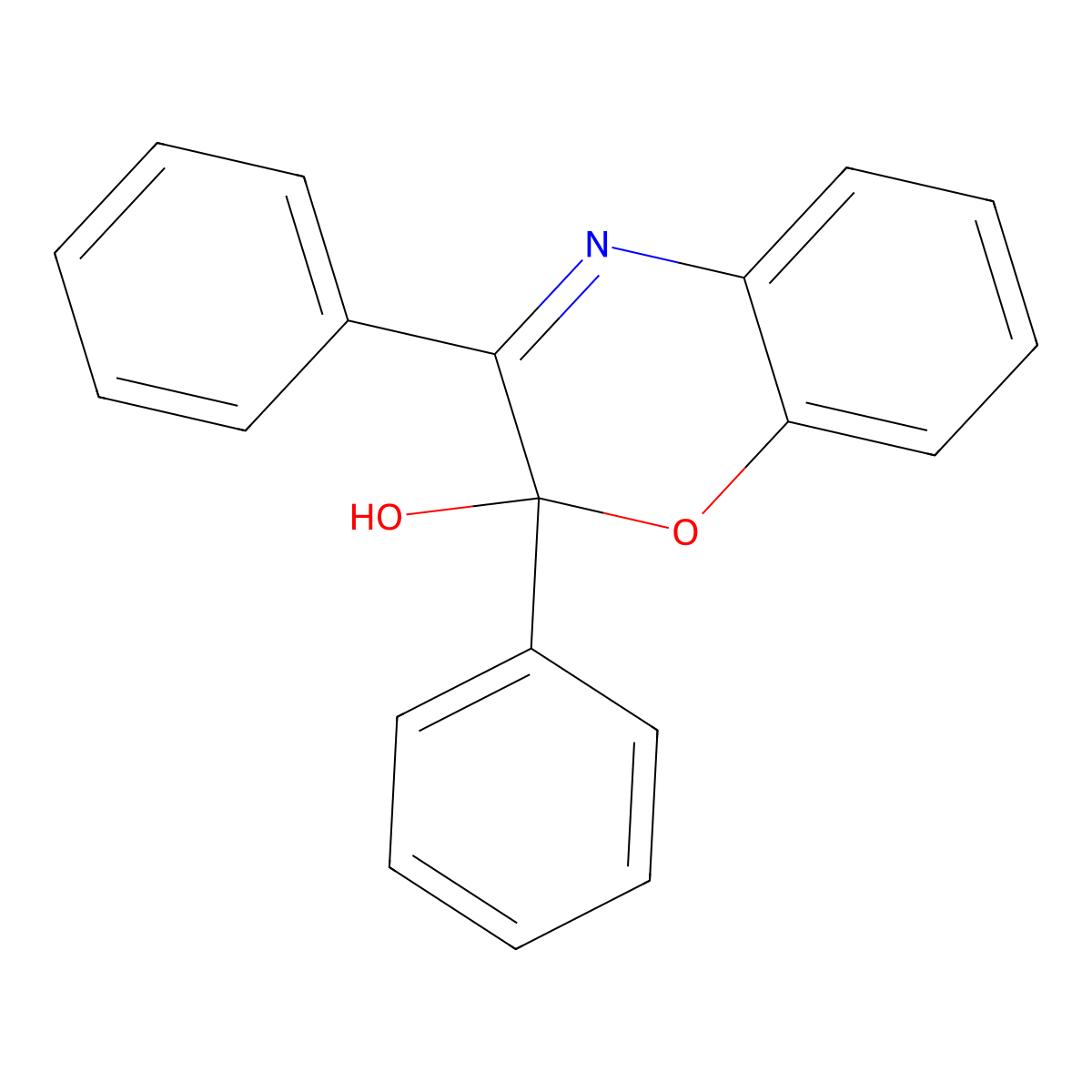 2,3-Diphenyl-2H-1,4-benzoxazin-2-ol molecular structure, CAS 78685-85-5