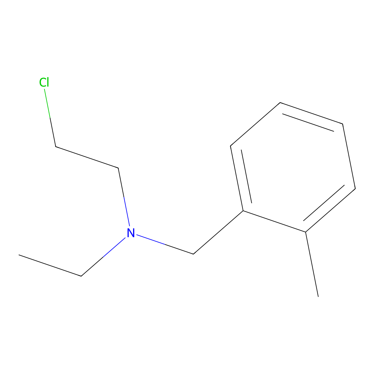 Xylamine molecular structure, CAS 78686-02-9
