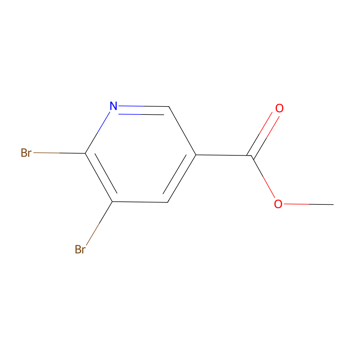 Methyl 5,6-dibromonicotinate molecular structure, CAS 78686-81-4