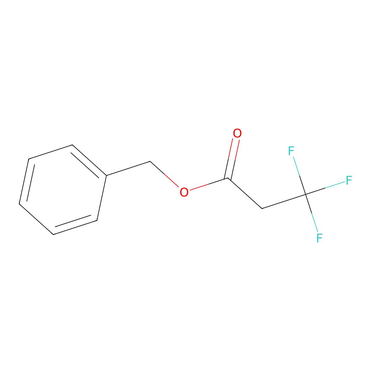 Benzyl 3,3,3-trifluoropropanoate molecular structure, CAS 78686-91-6