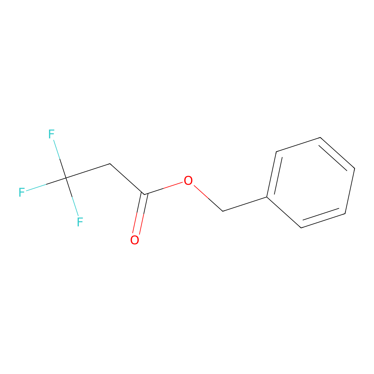 Benzyl 3,3,3-trifluoropropanoate molecular structure, CAS 78686-91-6