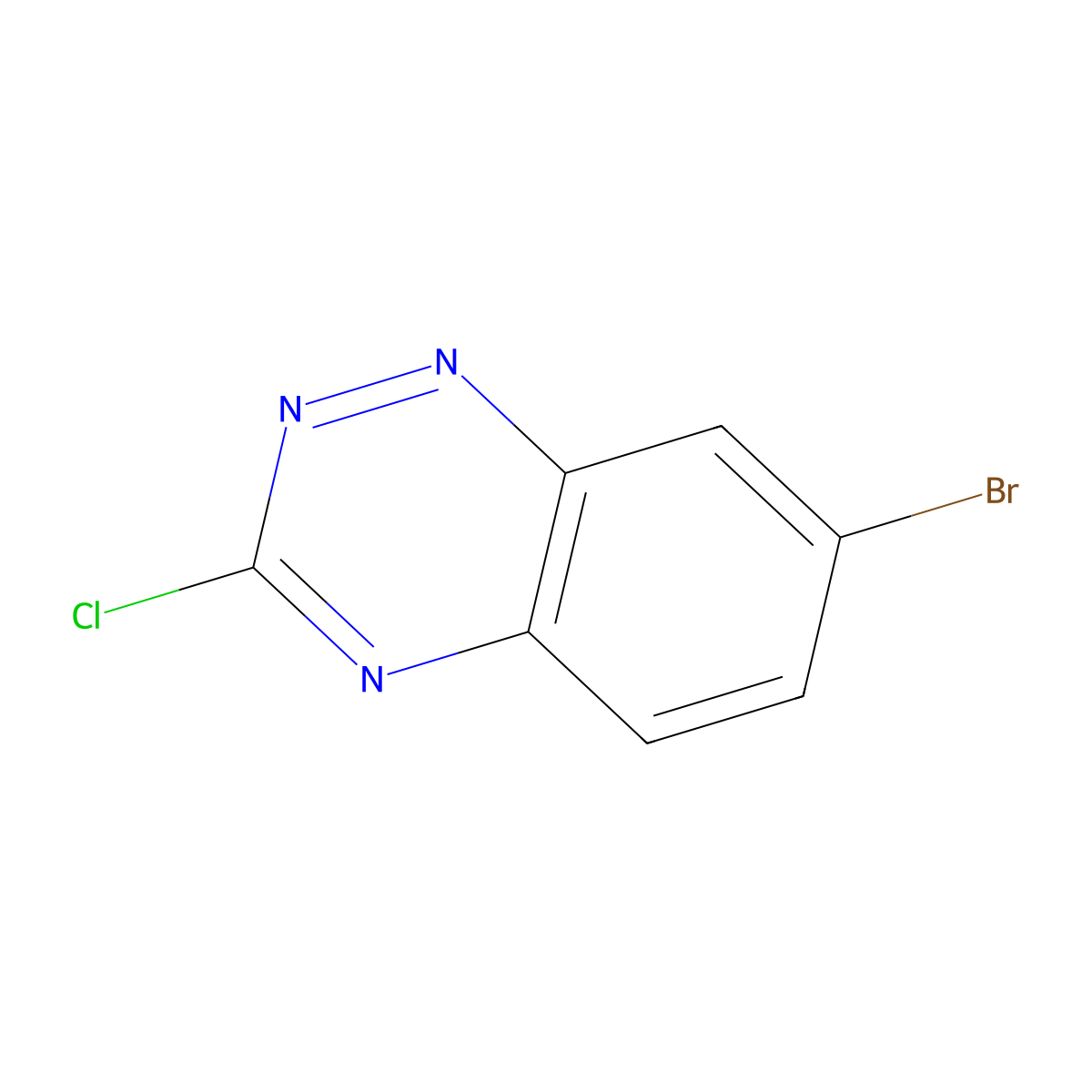 7-Bromo-3-chlorobenzo[e][1,2,4]triazine molecular structure, CAS 78689-28-8