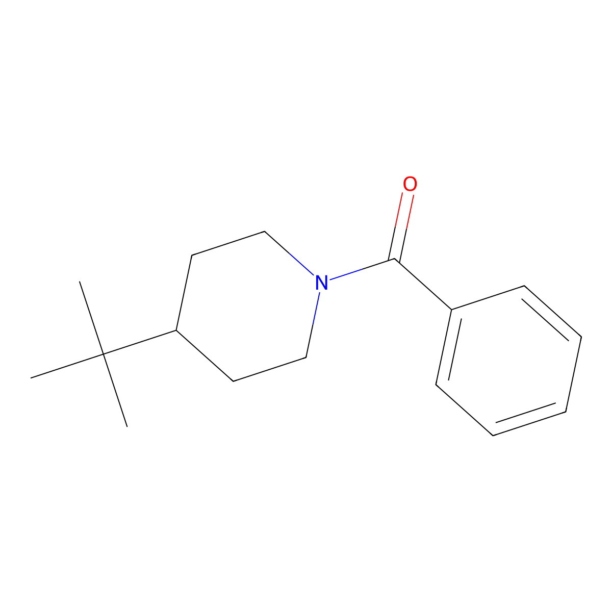 1-Benzoyl-4-tert-butylpiperidine molecular structure, CAS 787-50-8