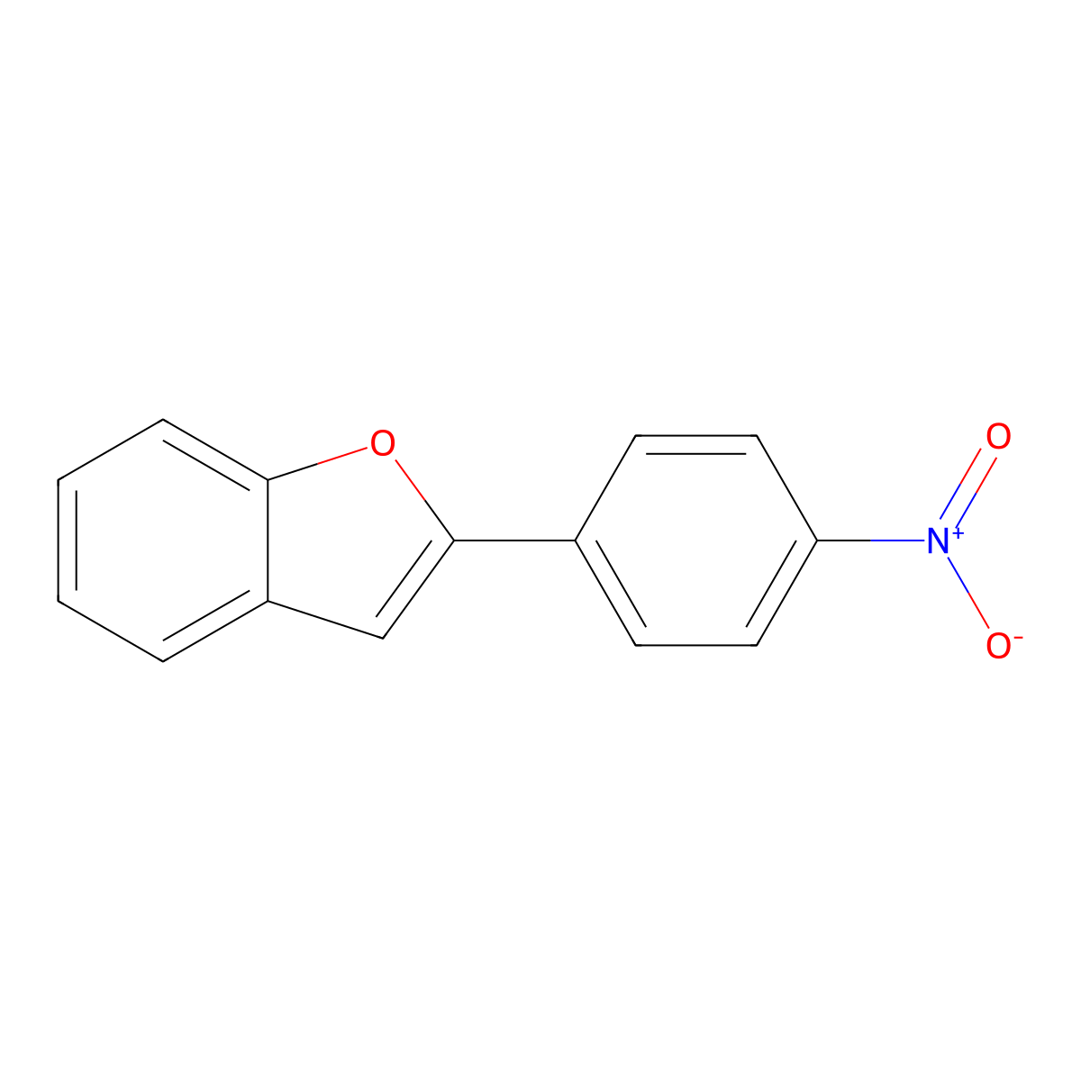 2-(4-Nitrophenyl)-1-benzofuran molecular structure, CAS 787-64-4