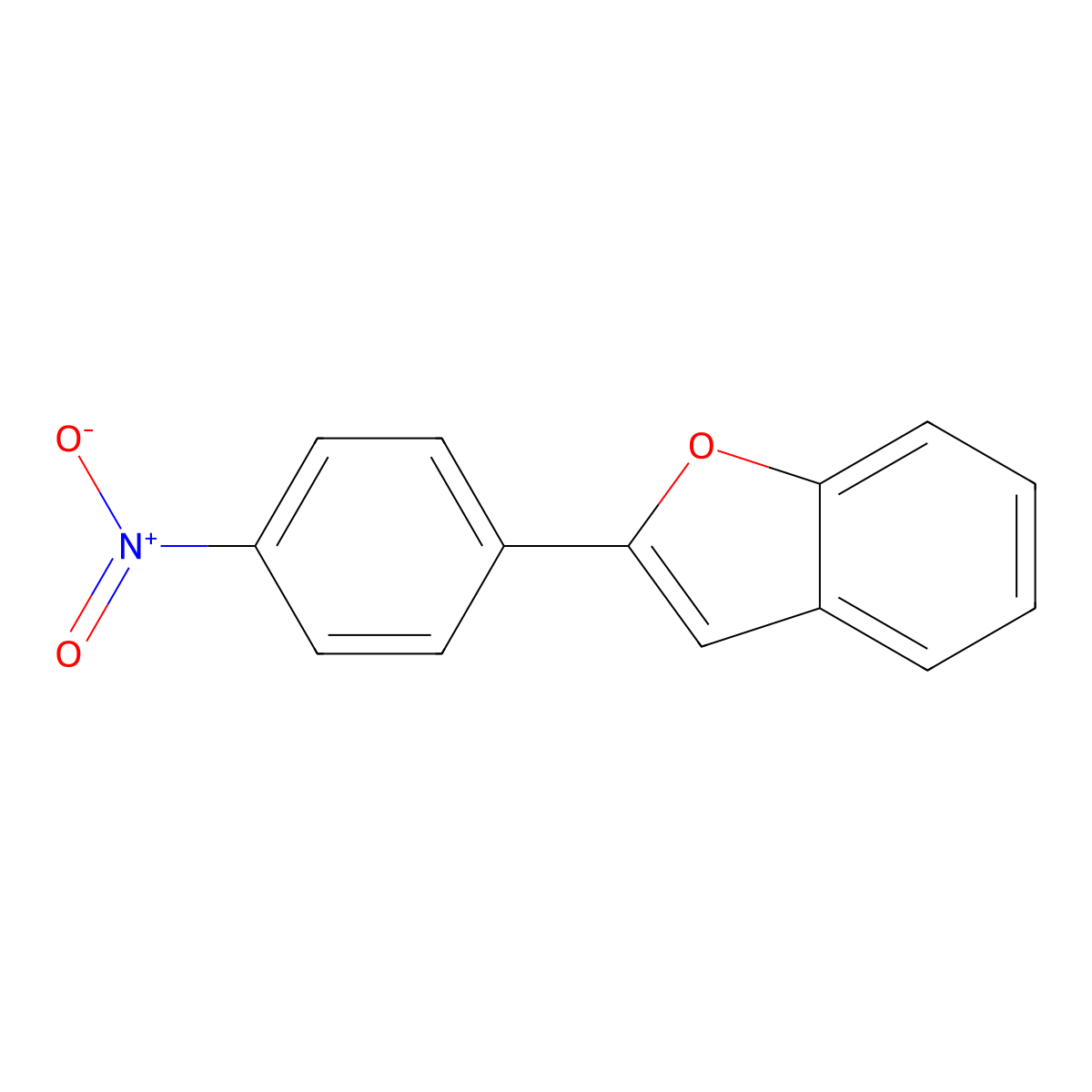 2-(4-Nitrophenyl)-1-benzofuran molecular structure, CAS 787-64-4