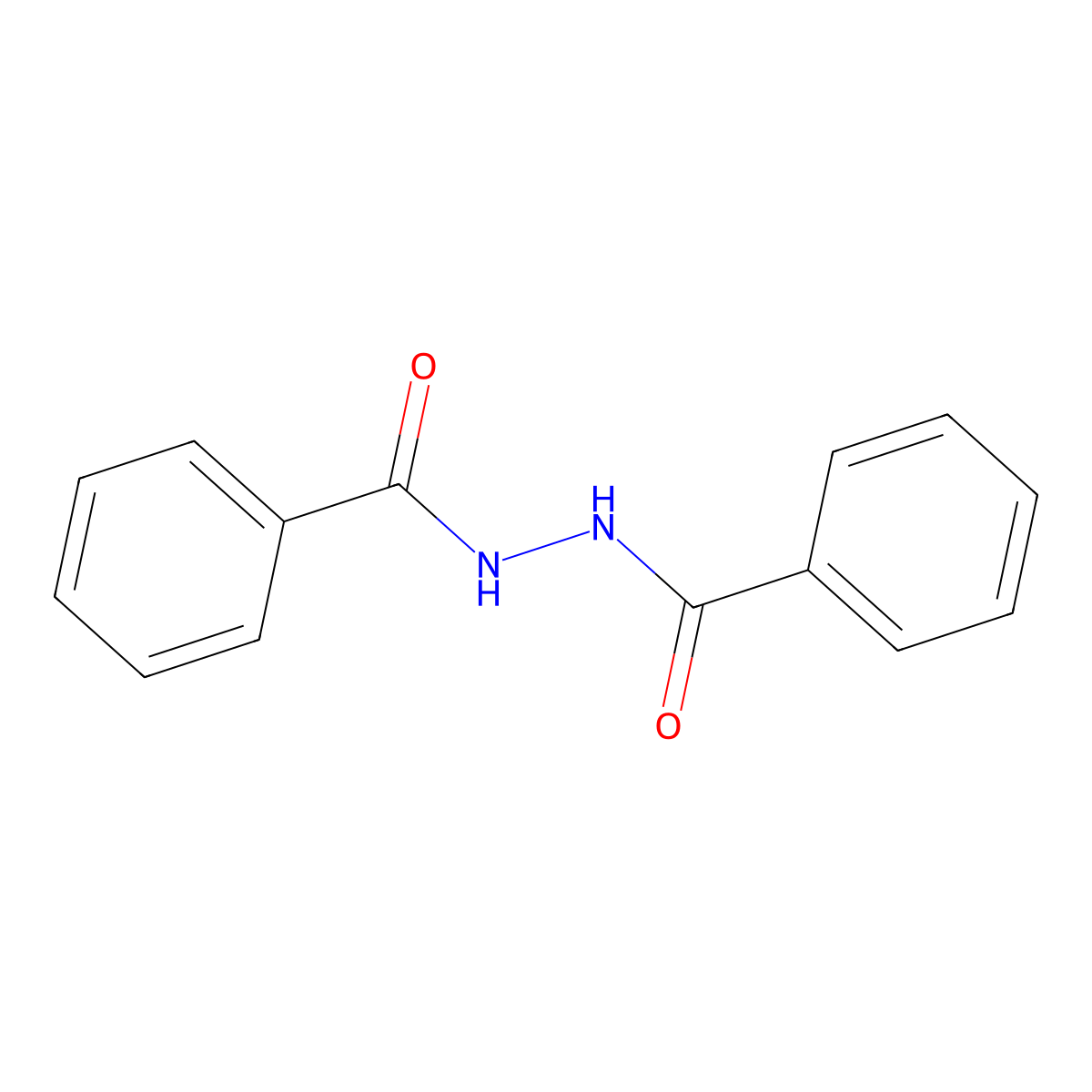 Benzoic acid, 2-benzoylhydrazide molecular structure, CAS 787-84-8