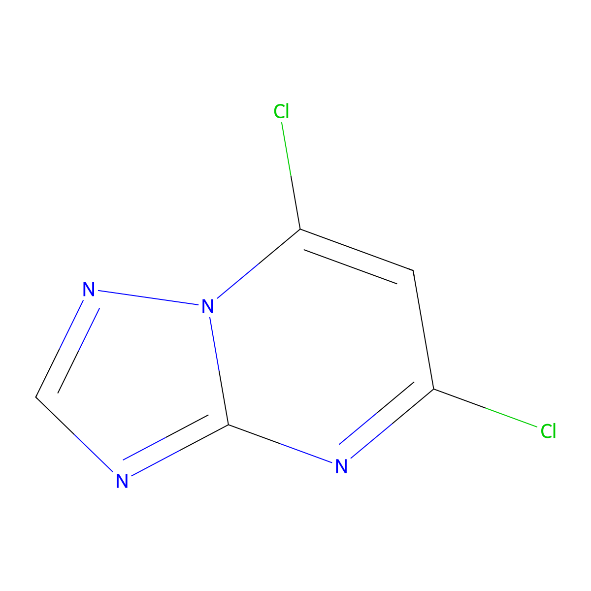 5,7-Dichloro-[1,2,4]triazolo[1,5-a]pyrimidine molecular structure, CAS 78706-26-0