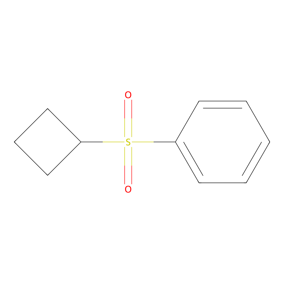Cyclobutylsulfonylbenzene molecular structure, CAS 78710-80-2