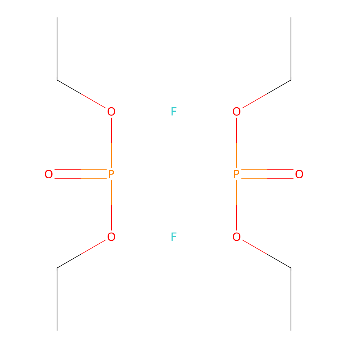 Tetraethyl Difluoromethylenebisphosphonate molecular structure, CAS 78715-58-9