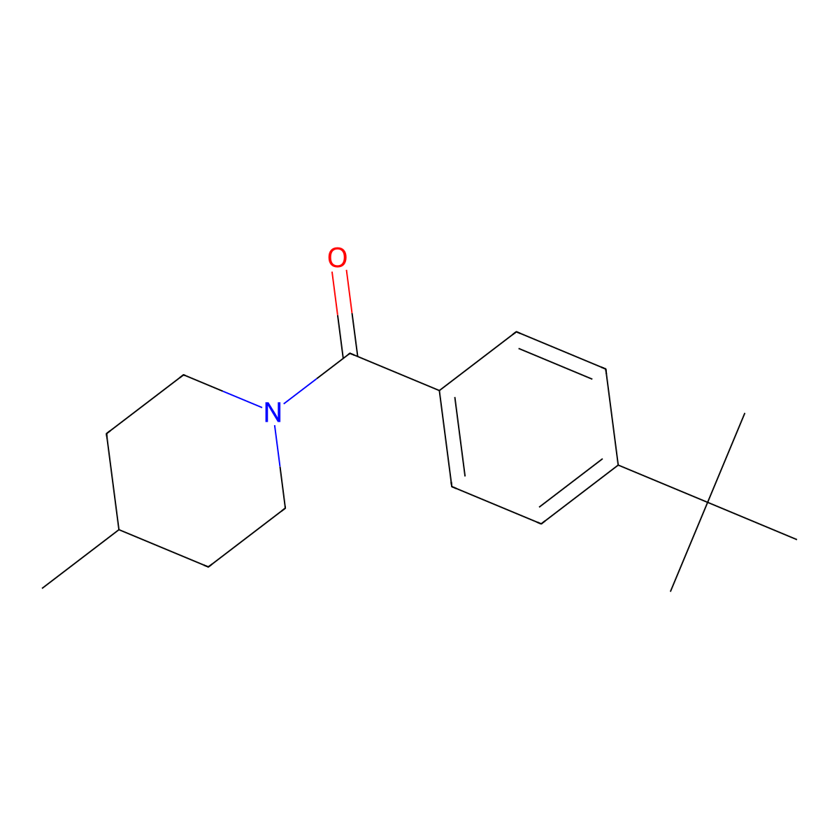 1-(4-Tert-butylbenzoyl)-4-methylpiperidine molecular structure, CAS 78718-59-9