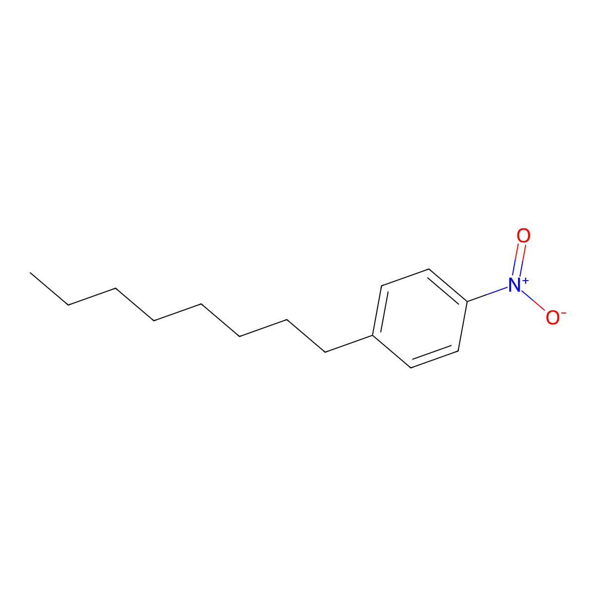 1-Nitro-4-octylbenzene molecular structure, CAS 78723-40-7
