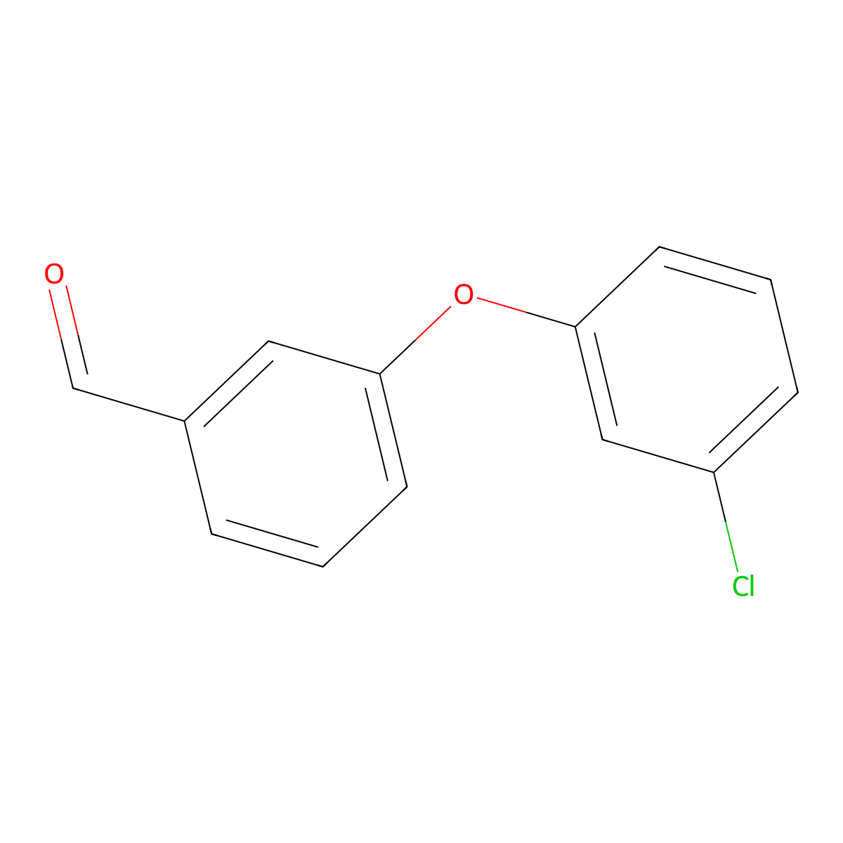 3-(3-Chlorophenoxy)benzaldehyde molecular structure, CAS 78725-45-8