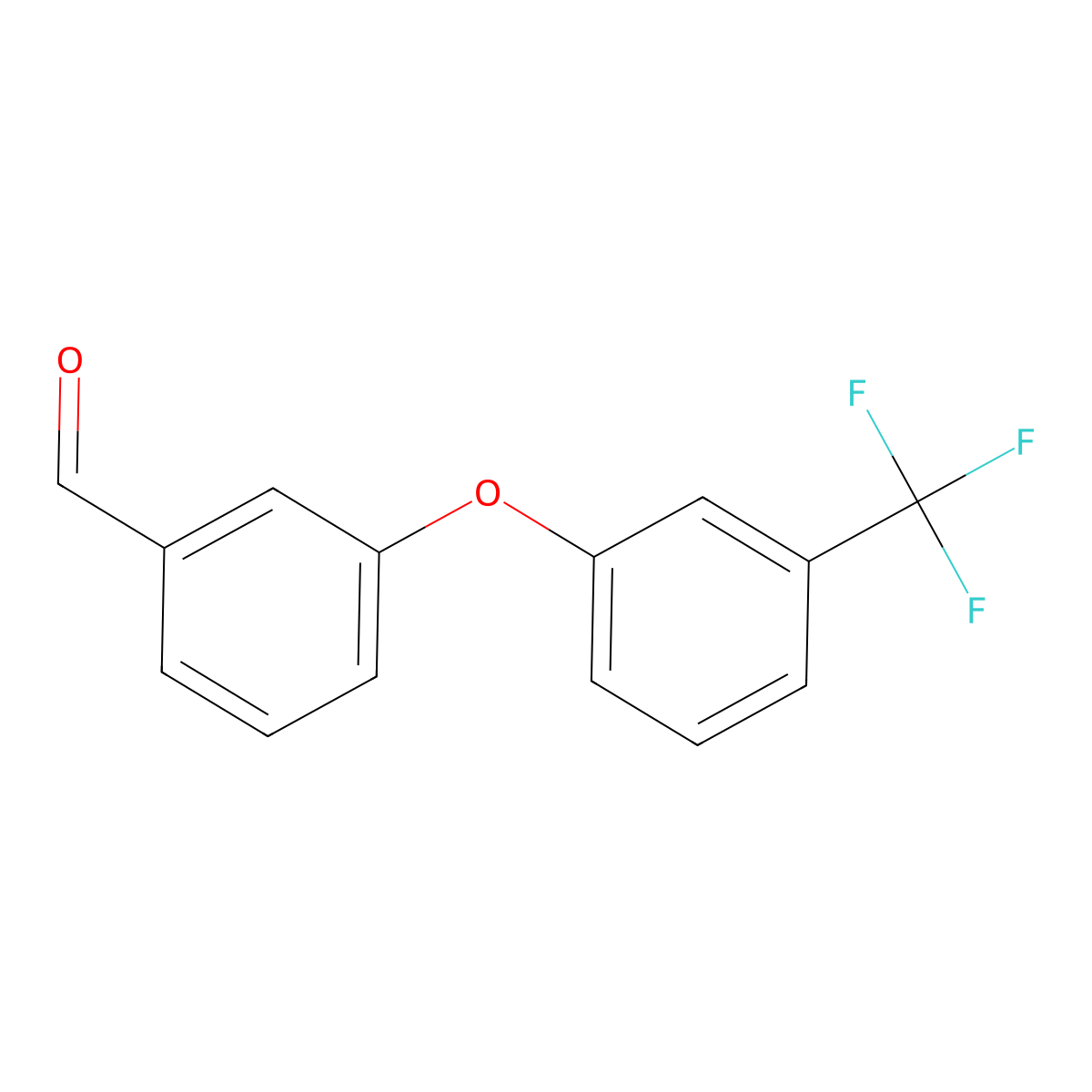 3-(3-(Trifluoromethyl)phenoxy)benzaldehyde molecular structure, CAS 78725-46-9
