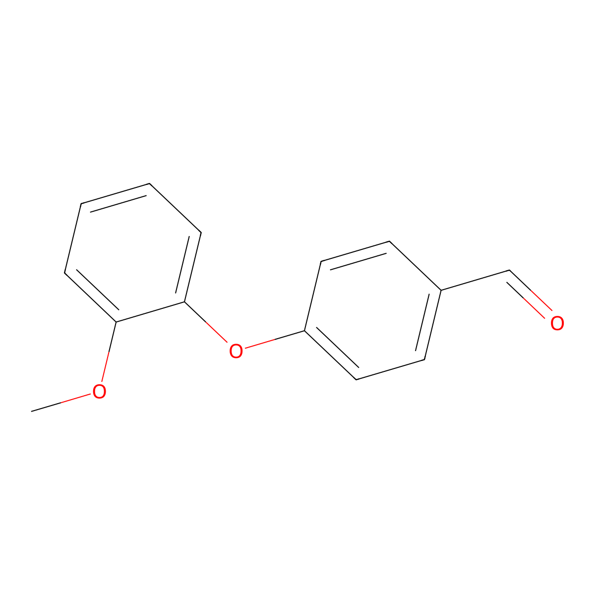 4-(2-Methoxyphenoxy)benzaldehyde molecular structure, CAS 78725-48-1