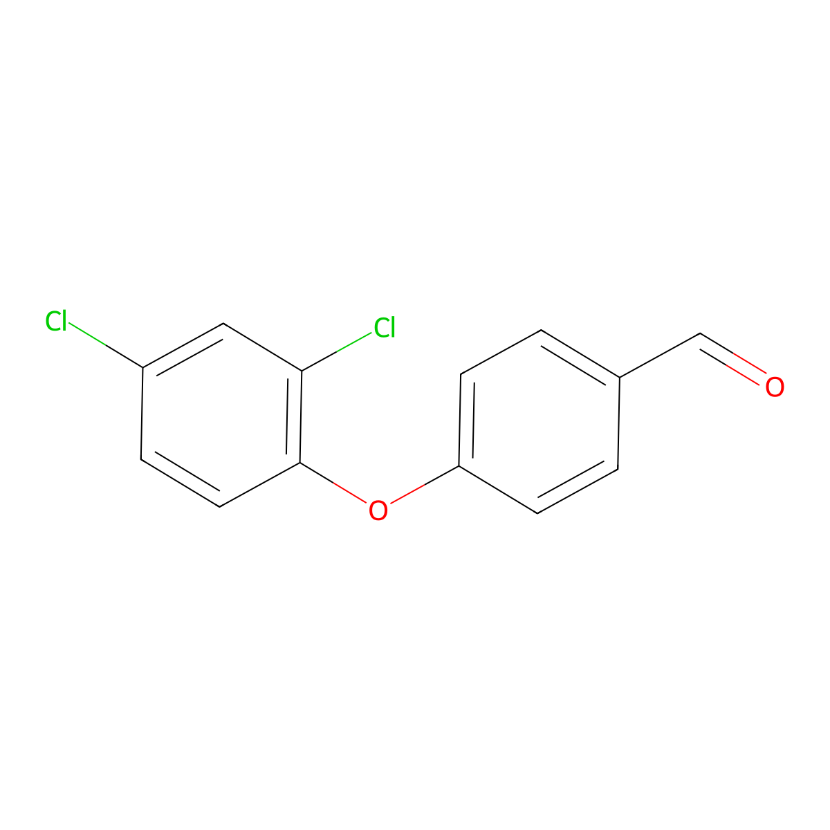 4-(2,4-Dichlorophenoxy)benzaldehyde molecular structure, CAS 78725-51-6