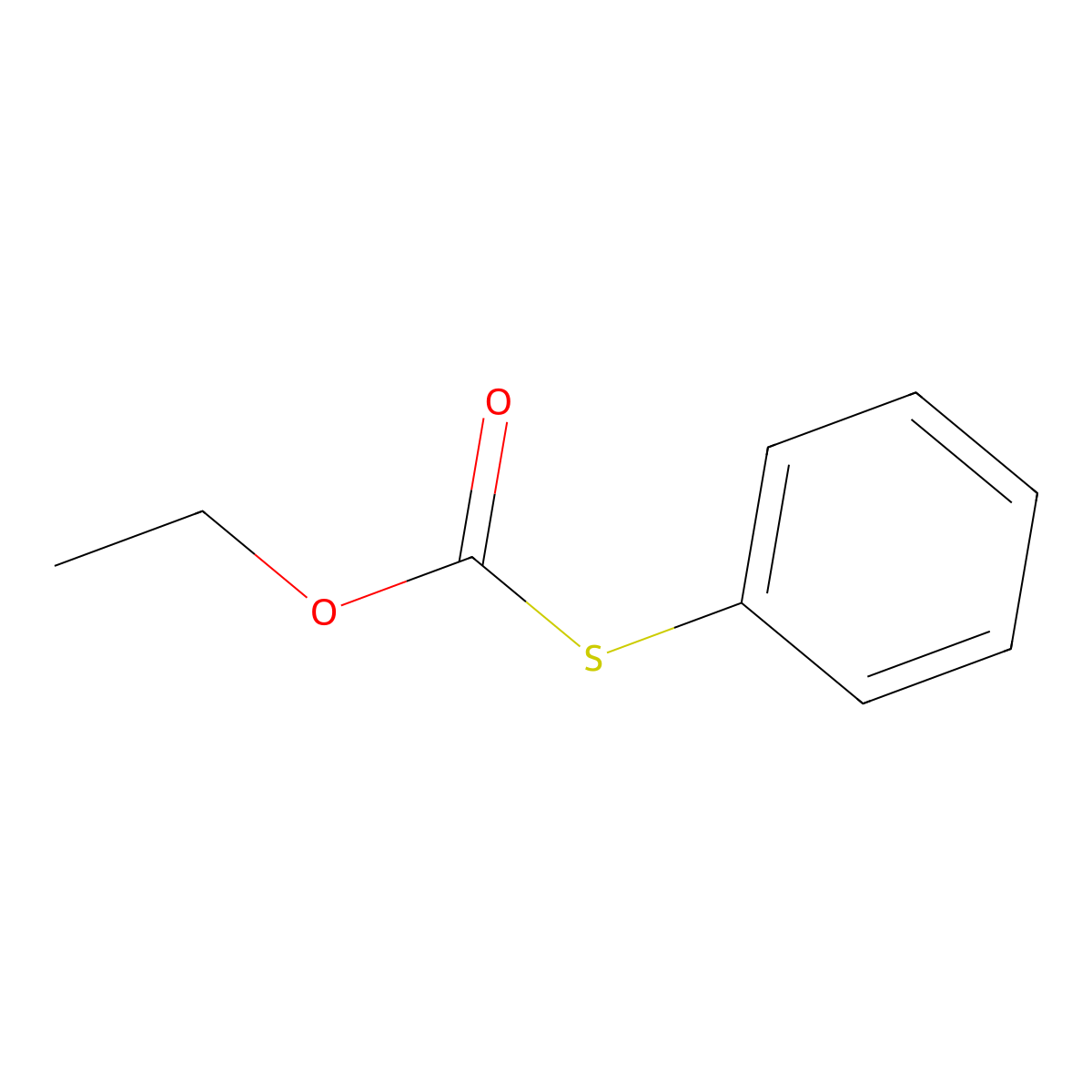 Ethyl phenylsulfanylformate molecular structure, CAS 78725-90-3