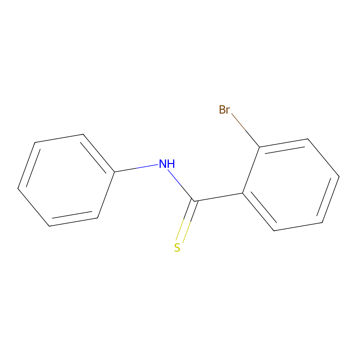 2-Bromo-N-phenylbenzene-1-carbothioamide molecular structure, CAS 78728-05-9
