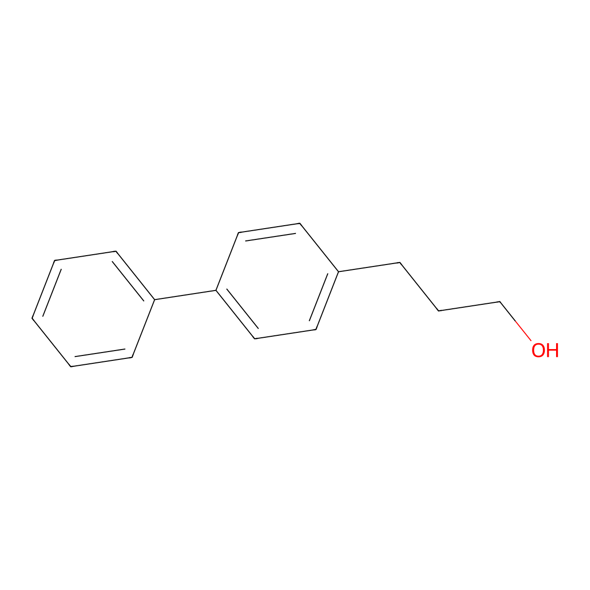 3-Biphenyl-4-YL-propan-1-OL molecular structure, CAS 78733-60-5