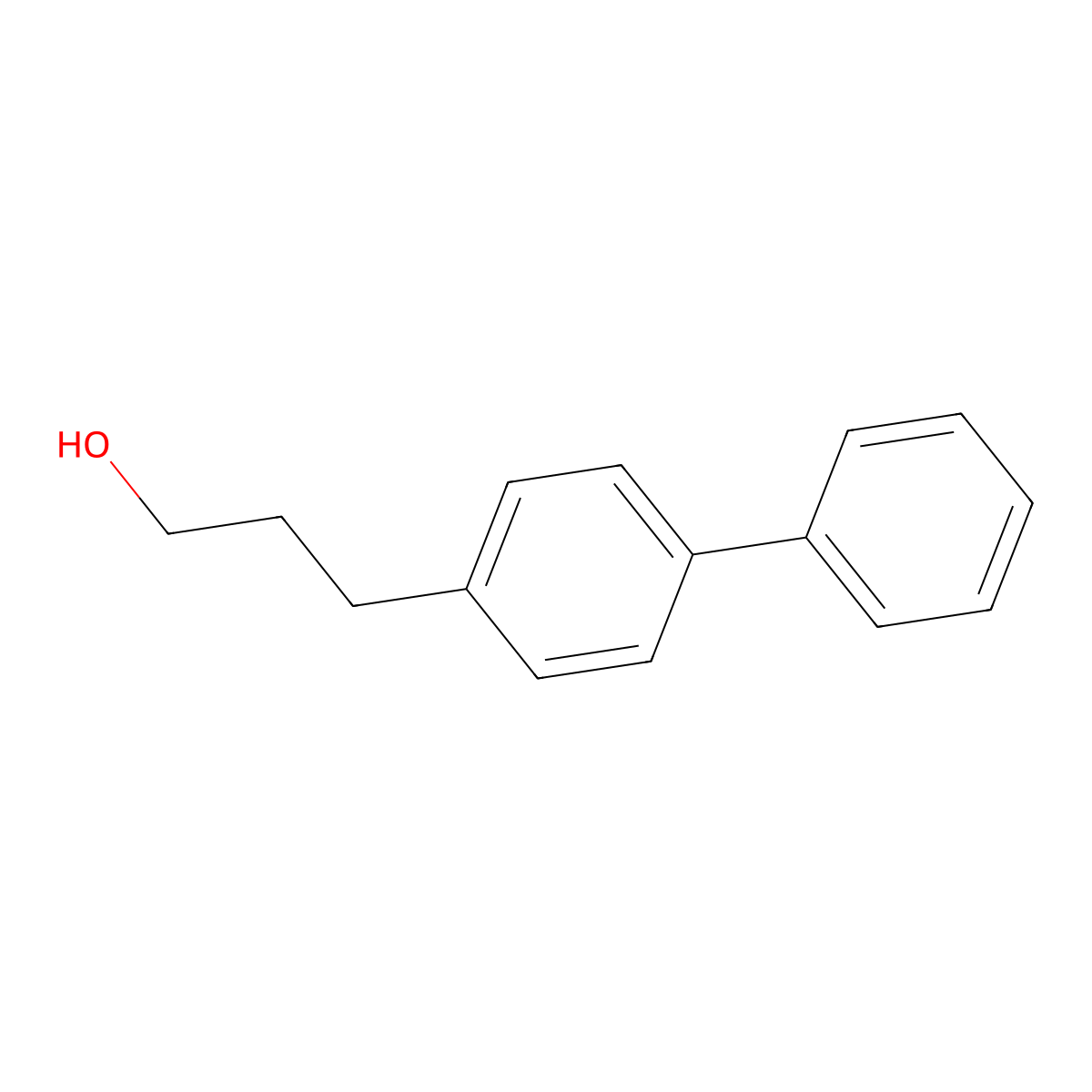 3-Biphenyl-4-YL-propan-1-OL molecular structure, CAS 78733-60-5
