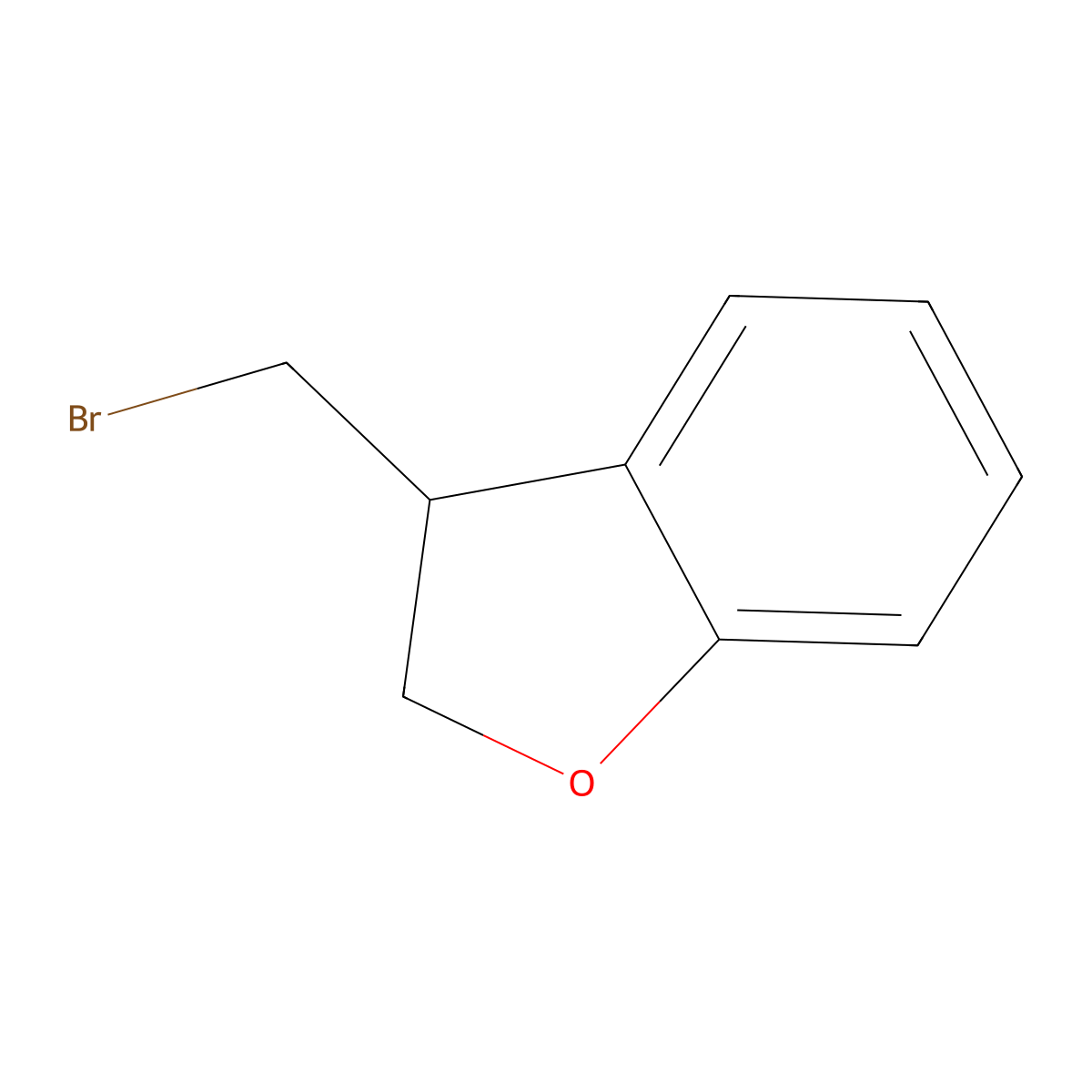 3-(Bromomethyl)-2,3-dihydro-1-benzofuran molecular structure, CAS 78739-85-2