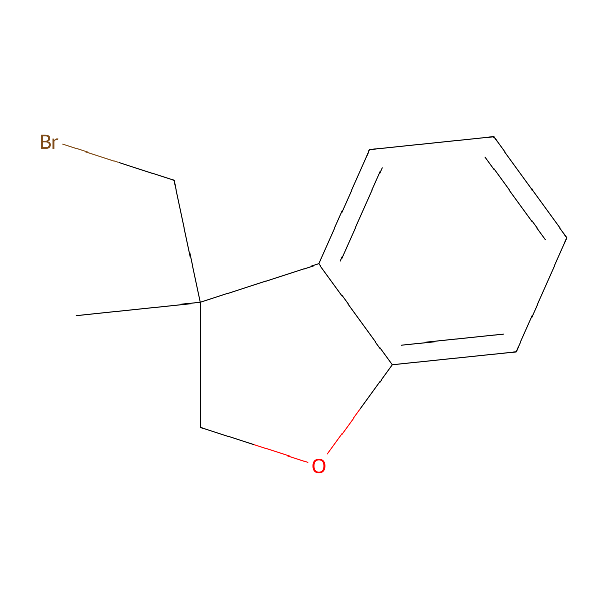 3-(Bromomethyl)-2,3-dihydro-3-methylbenzofuran molecular structure, CAS 78739-86-3