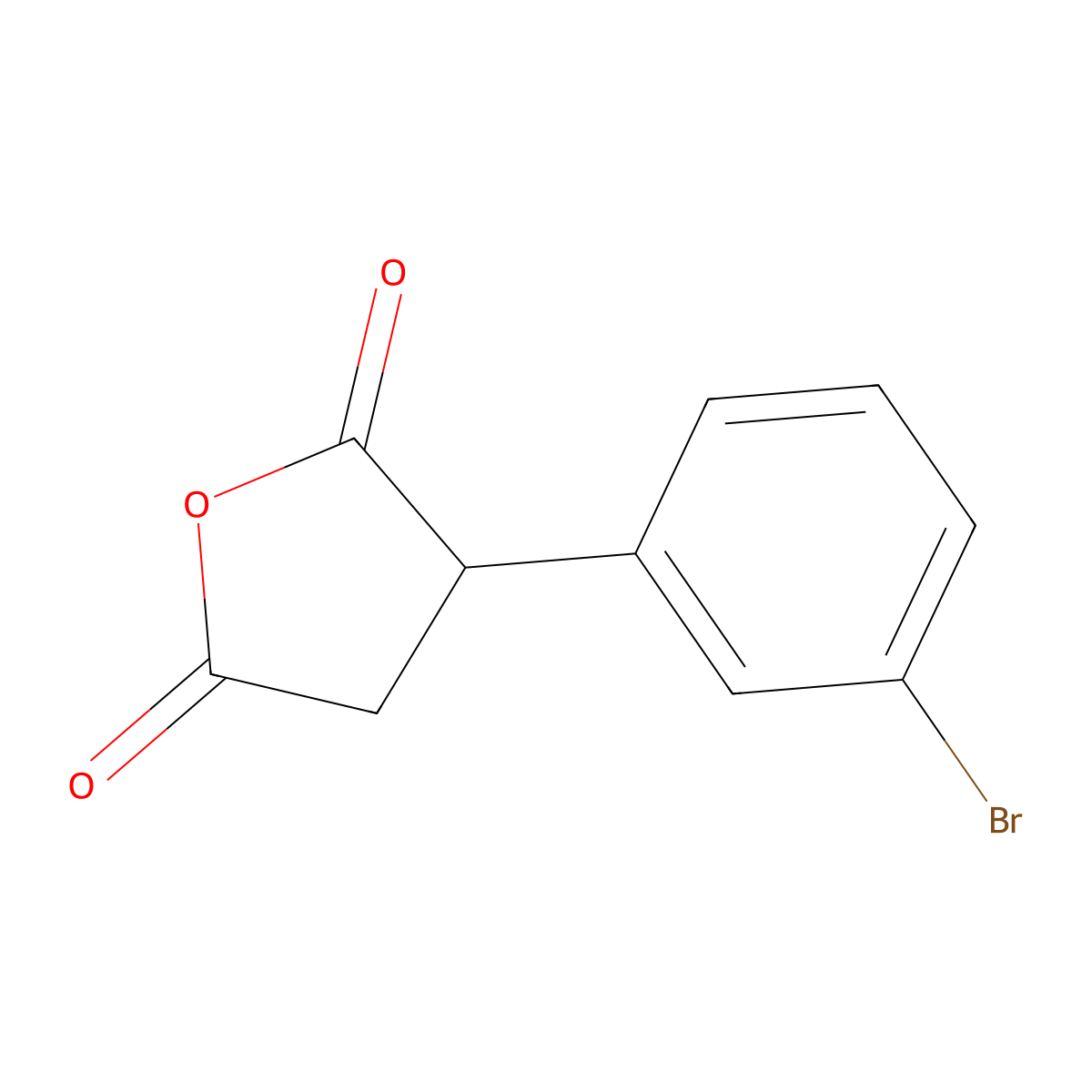 3-(3-Bromophenyl)oxolane-2,5-dione molecular structure, CAS 78743-88-1