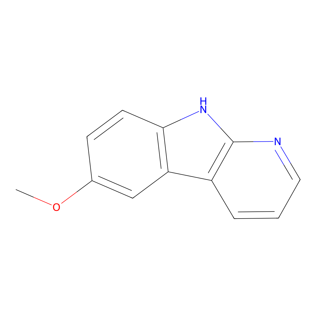 6-Methoxy-9H-pyrido[2,3-b]indole molecular structure, CAS 78750-82-0