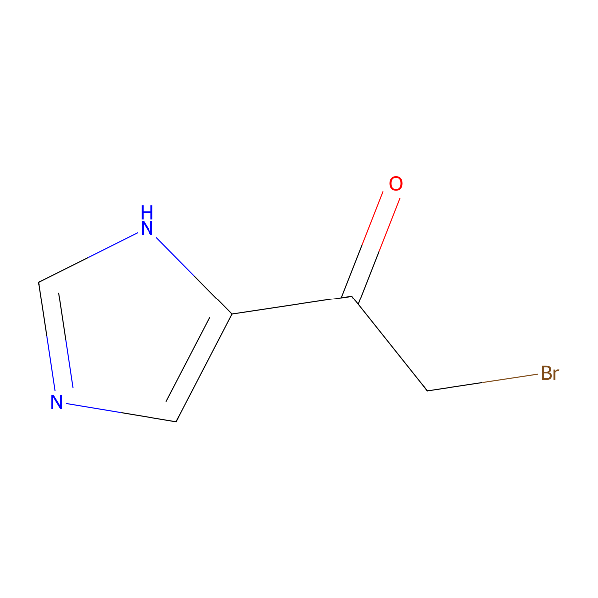 2-Bromo-1-(1H-imidazol-5-YL)ethan-1-one molecular structure, CAS 787502-41-4