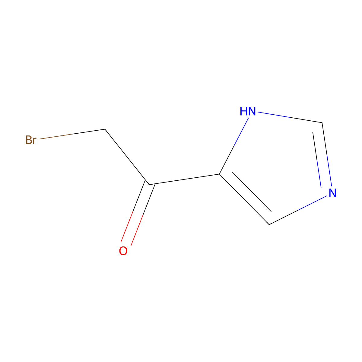 2-Bromo-1-(1H-imidazol-5-YL)ethan-1-one molecular structure, CAS 787502-41-4