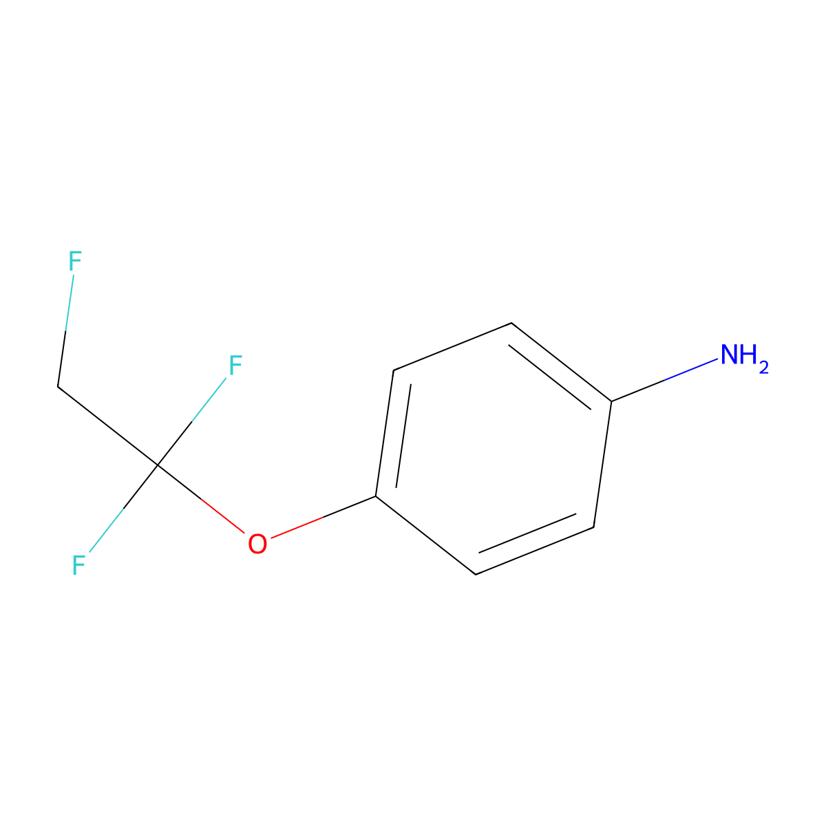 4-(1,1,2-Trifluoroethoxy)aniline molecular structure, CAS 787509-47-1