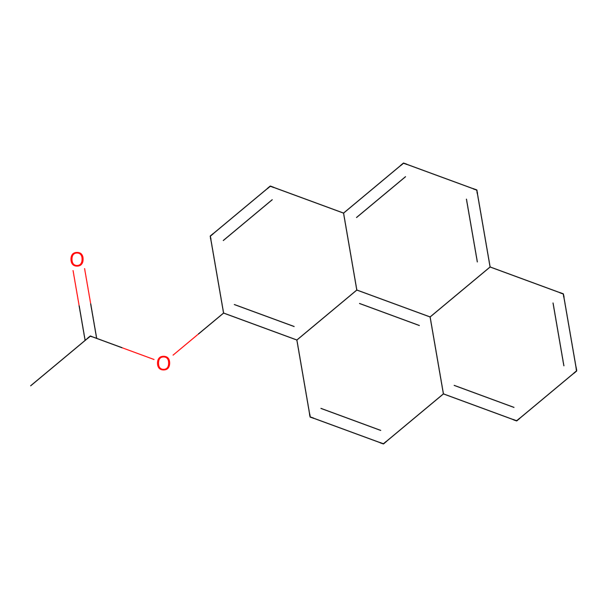 Pyren-1-yl Acetate molecular structure, CAS 78751-40-3