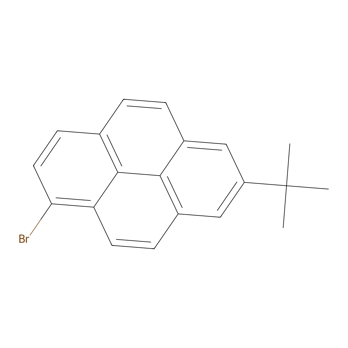 1-Bromo-7-(tert-butyl)pyrene molecular structure, CAS 78751-74-3