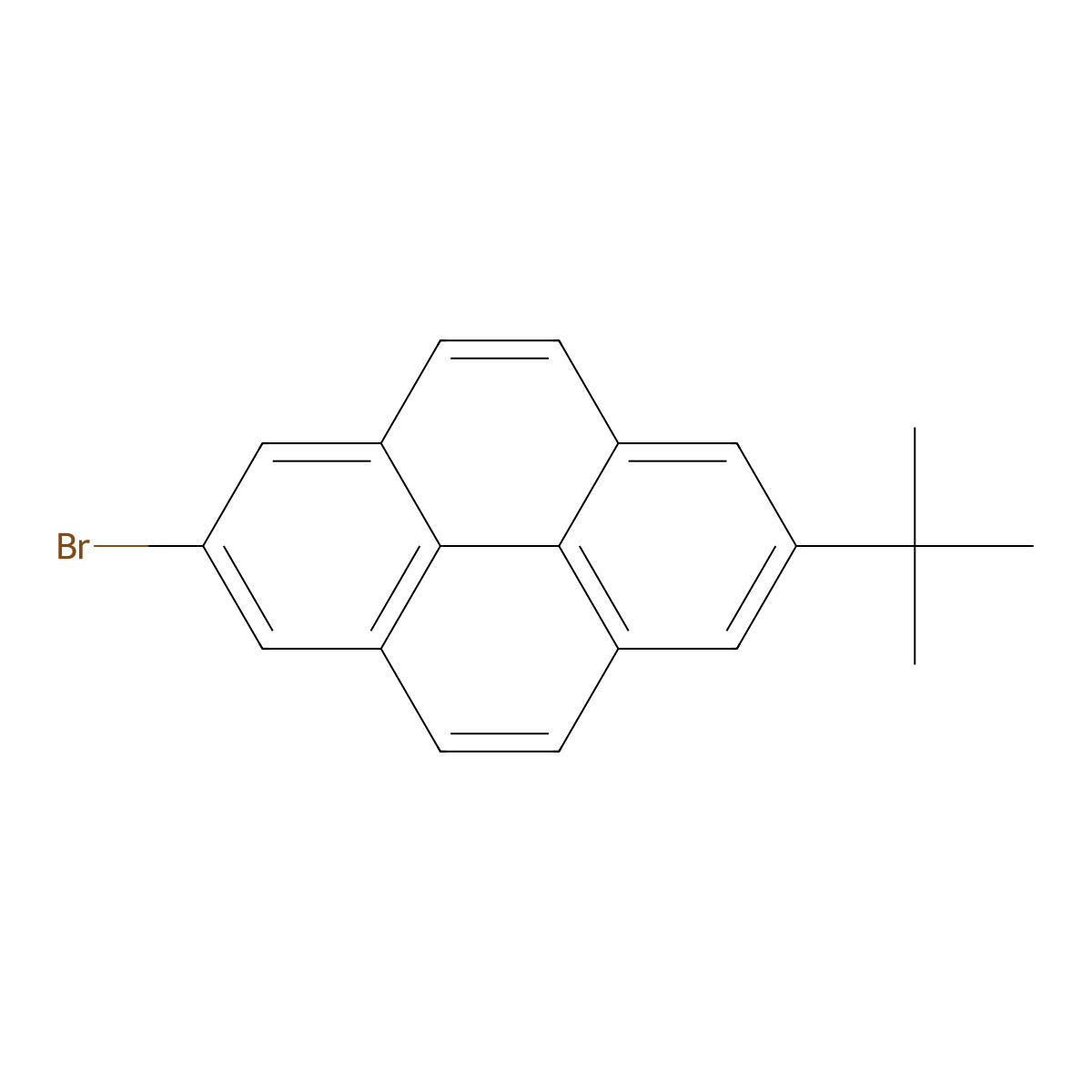 2-Bromo-7-(1,1-dimethylethyl)pyrene molecular structure, CAS 78751-80-1