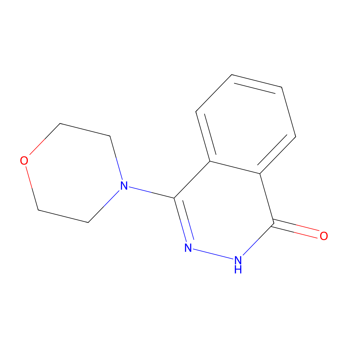 1(2H)-Phthalazinone, 4-(4-morpholinyl)- molecular structure, CAS 78755-20-1