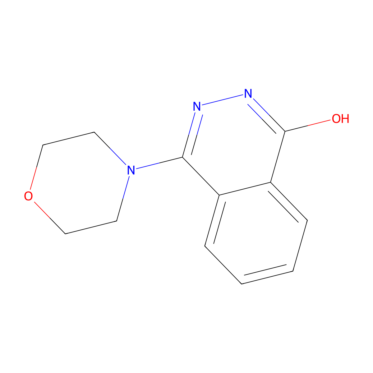 1(2H)-Phthalazinone, 4-(4-morpholinyl)- molecular structure, CAS 78755-20-1