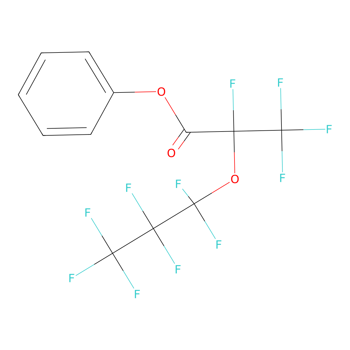 Phenyl 2,3,3,3-tetrafluoro-2-(heptafluoropropoxy)propanoate molecular structure, CAS 78755-31-4