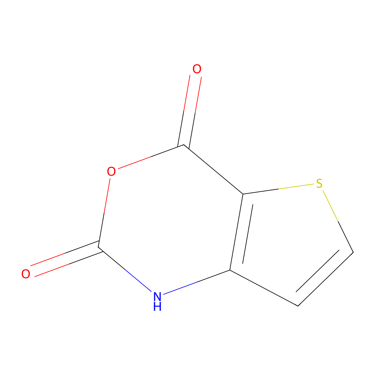 1H,2H,4H-thieno(3,2-d)(1,3)oxazine-2,4-dione molecular structure, CAS 78756-28-2