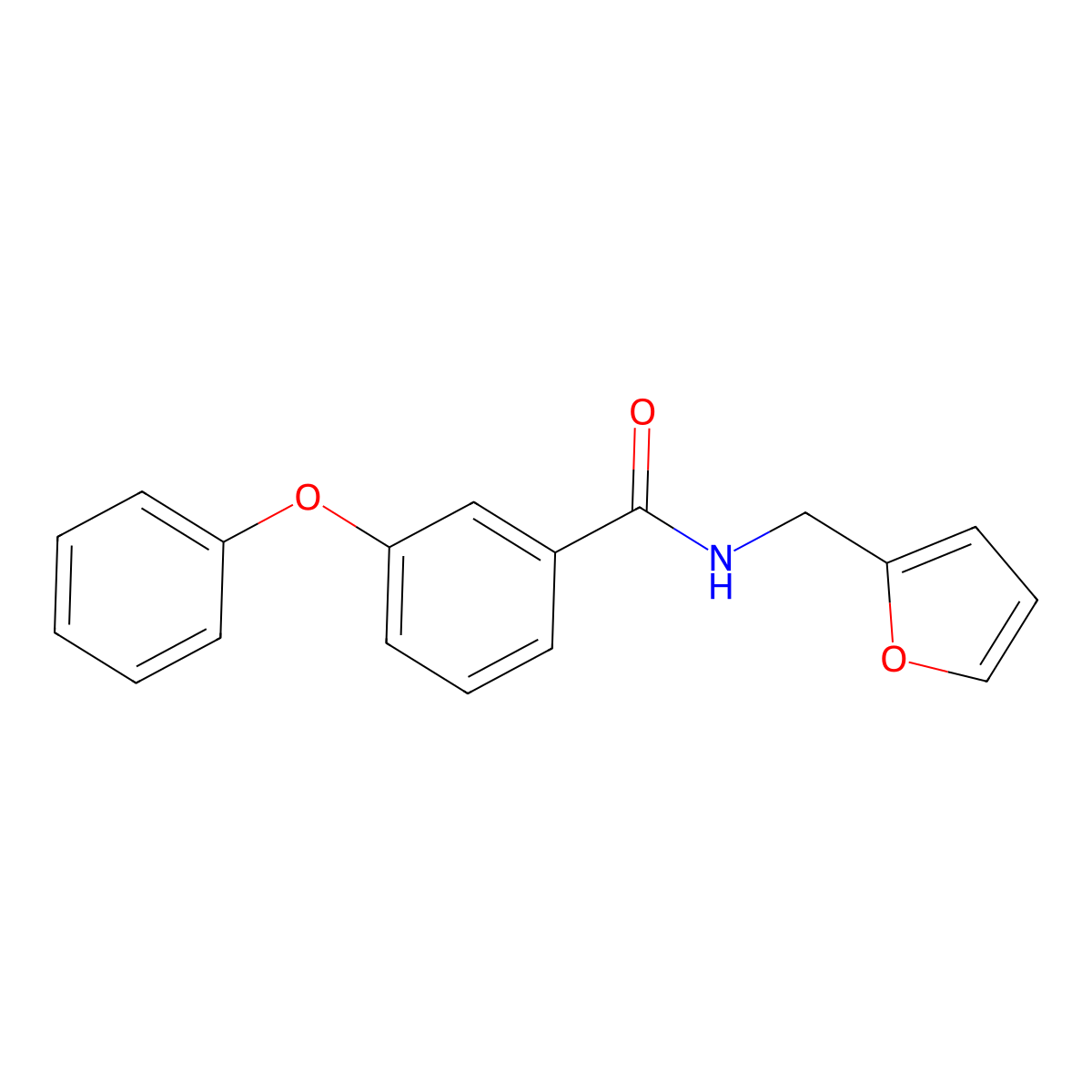 N-(2-Furanylmethyl)-3-phenoxybenzamide molecular structure, CAS 787562-30-5