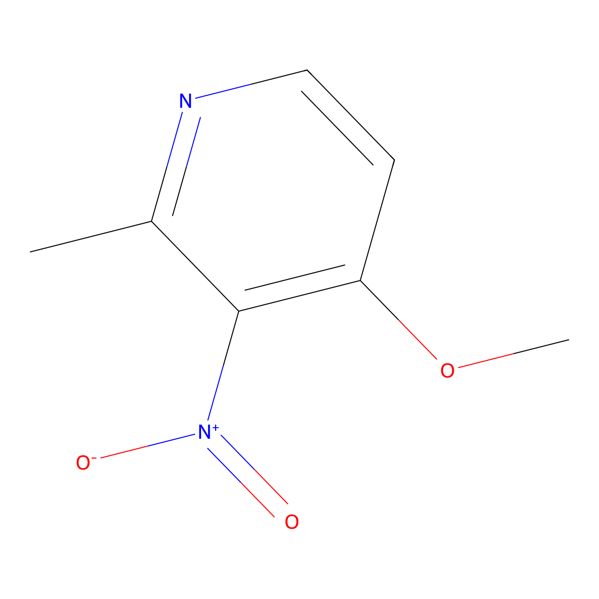 4-methoxy-2-methyl-3-nitroPyridine molecular structure, CAS 78757-25-2