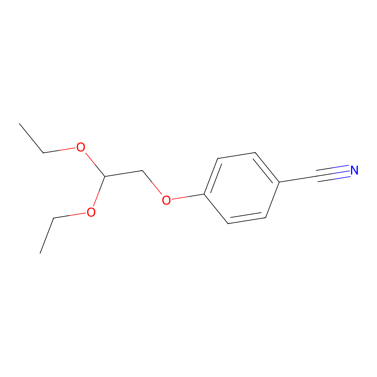 4-(2,2-Diethoxyethoxy)benzonitrile molecular structure, CAS 787575-81-9