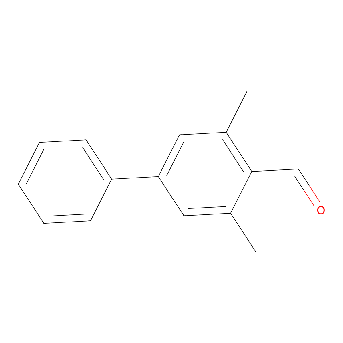 3,5-Dimethyl-[1,1'-biphenyl]-4-carbaldehyde molecular structure, CAS 787576-84-5