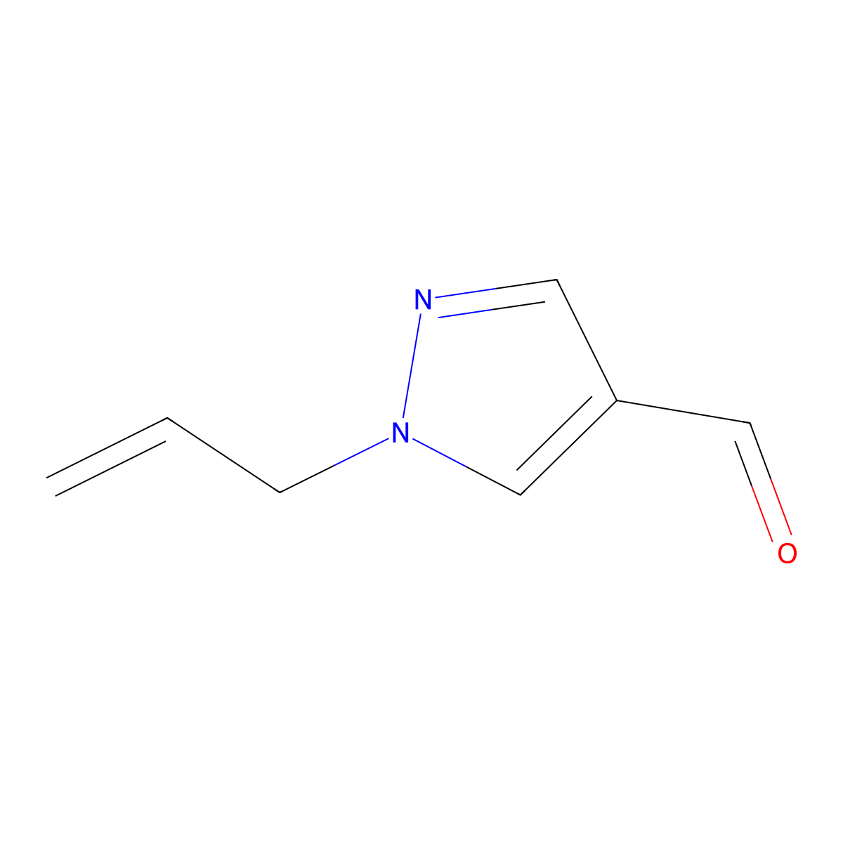 1-Allyl-1H-pyrazole-4-carbaldehyde molecular structure, CAS 78758-36-8