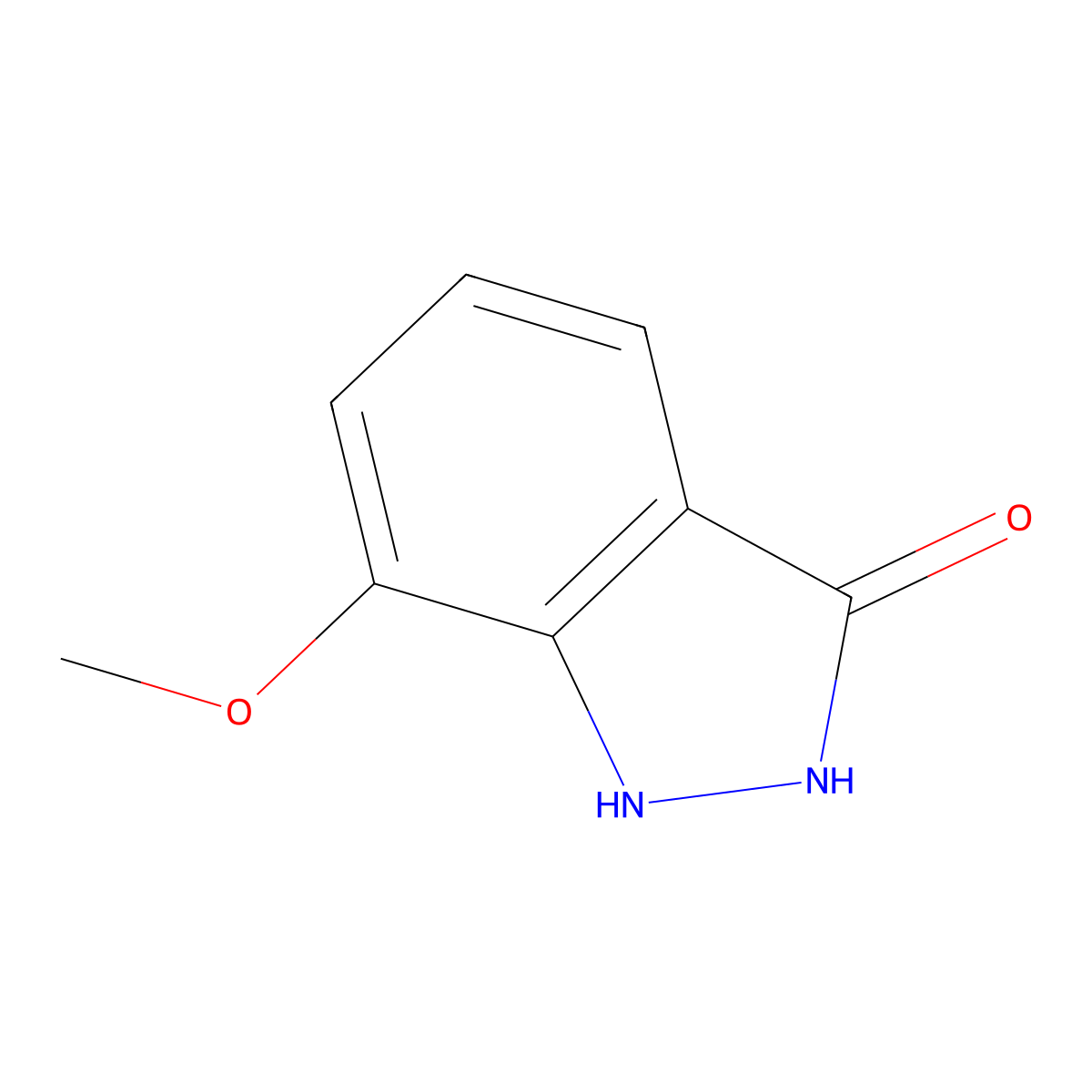7-Methoxy-1H-indazol-3(2H)-one molecular structure, CAS 787580-89-6