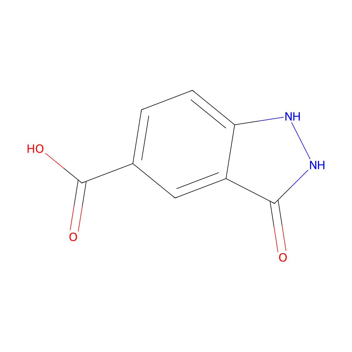3-hydroxy-1H-indazole-5-carboxylic acid molecular structure, CAS 787580-93-2