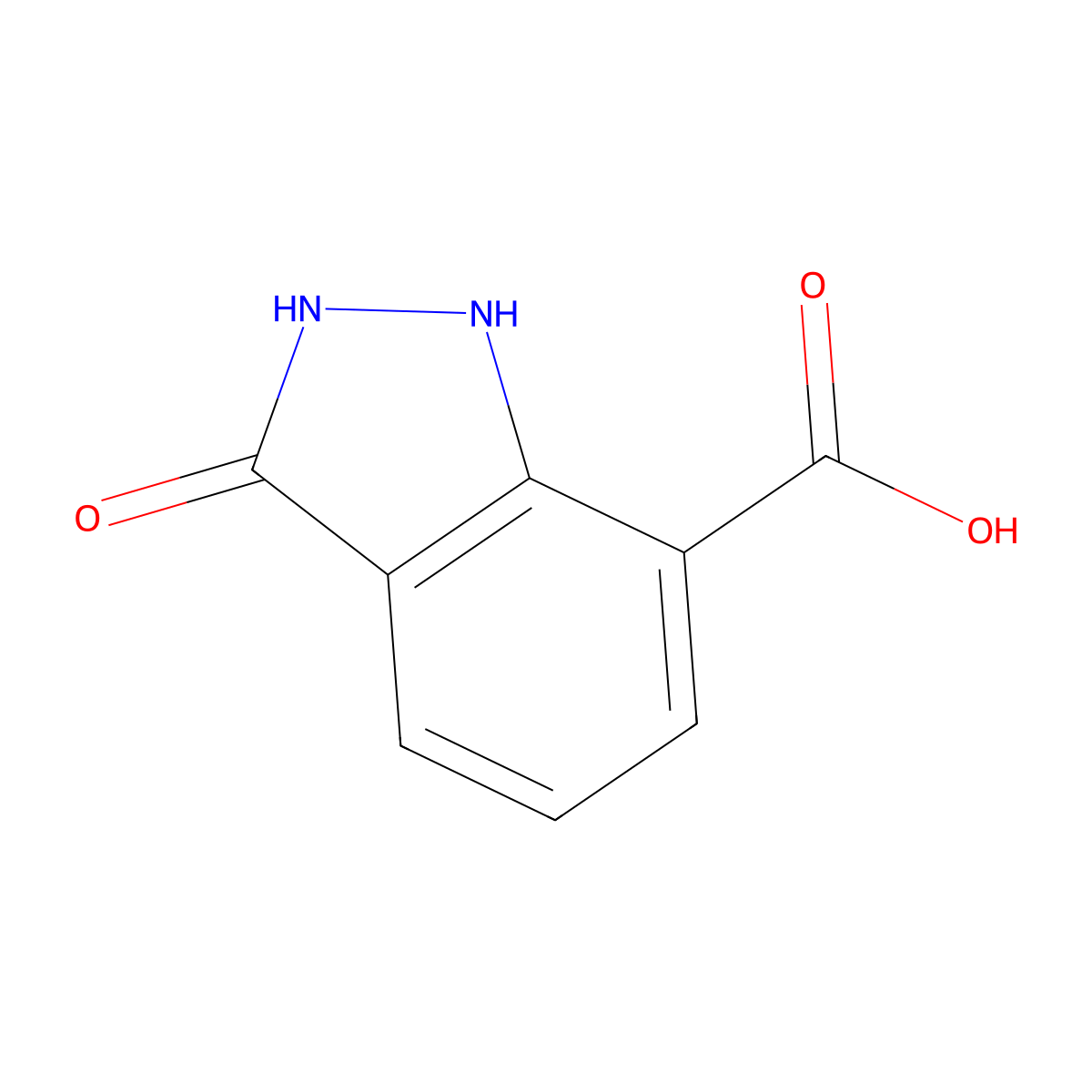 3-Oxo-2,3-dihydro-1h-indazole-7-carboxylic acid molecular structure, CAS 787580-95-4