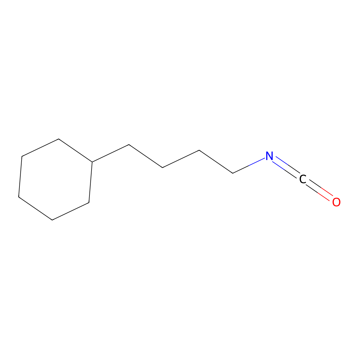 (4-Isocyanatobutyl)cyclohexane molecular structure, CAS 787581-11-7