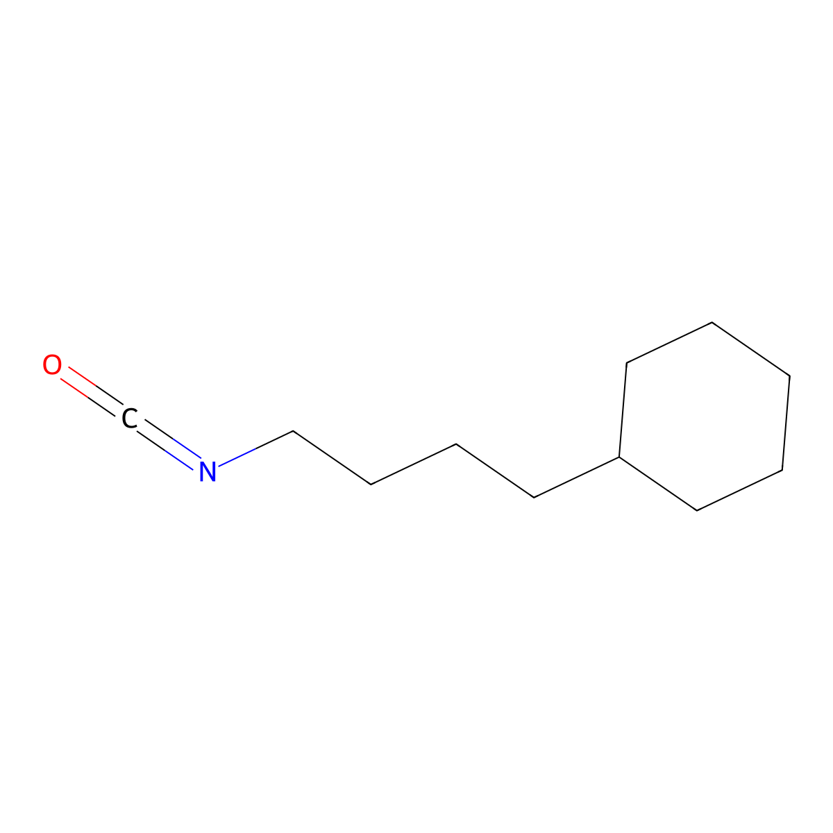 (4-Isocyanatobutyl)cyclohexane molecular structure, CAS 787581-11-7