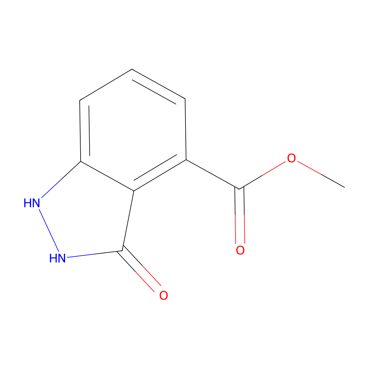 Methyl 3-hydroxy-1H-indazole-4-carboxylate molecular structure, CAS 787581-35-5