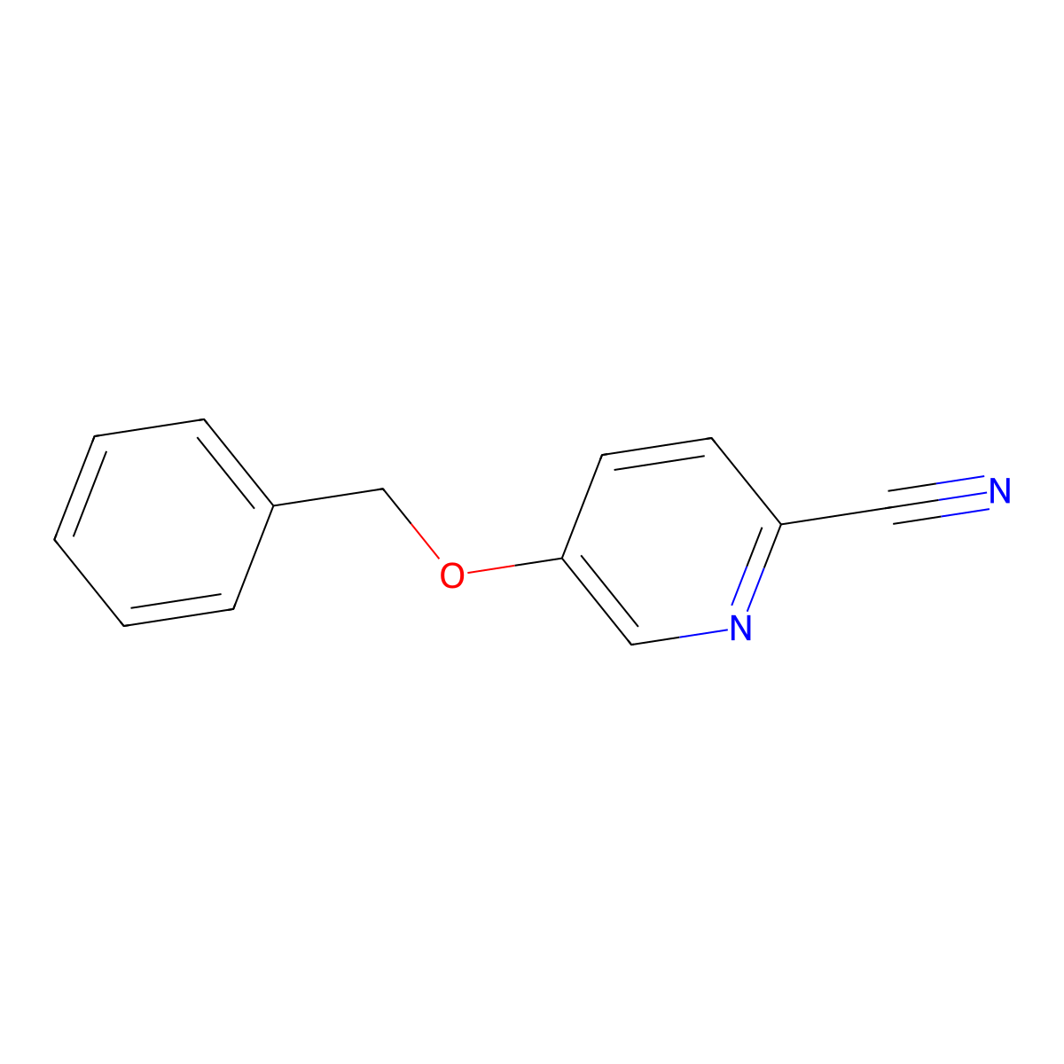 5-(Benzyloxy)picolinonitrile molecular structure, CAS 78760-60-8