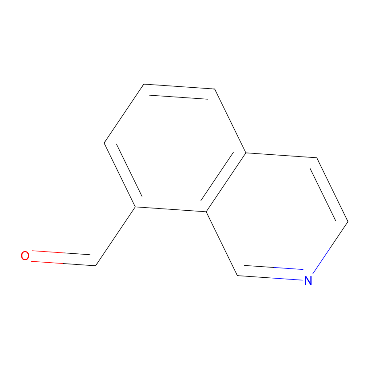 Isoquinoline-8-carboxaldehyde molecular structure, CAS 787615-01-4